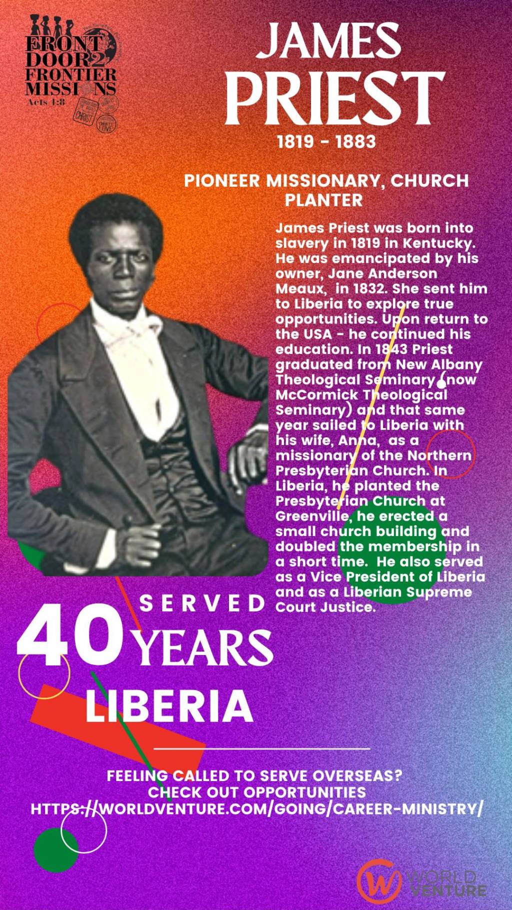 James M. Priest: From Slave to Liberian&nbsp;Justice