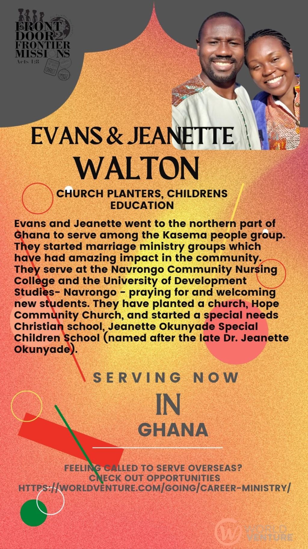 Evans and Jeanette: A Journey of Faith in&nbsp;Ghana